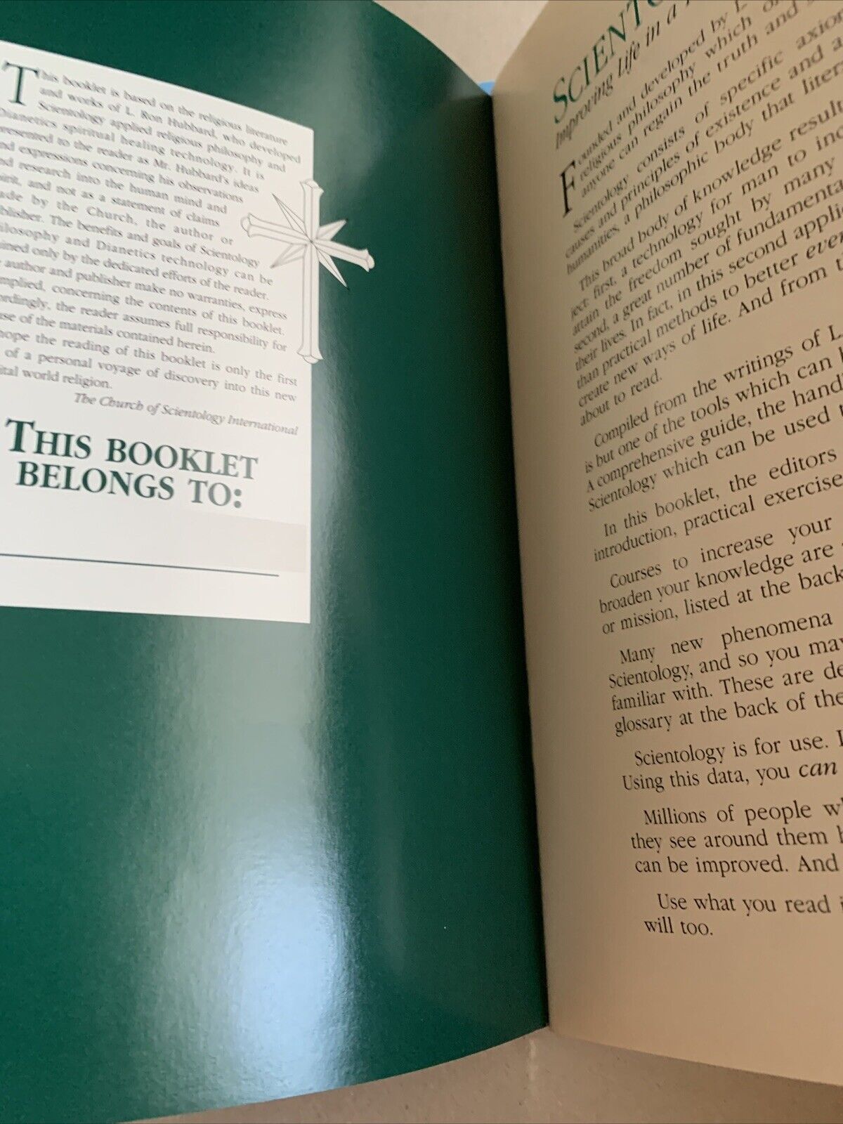 The Components Of Understanding Scientology Handbook 1994 L. Ron Hubbard PB
