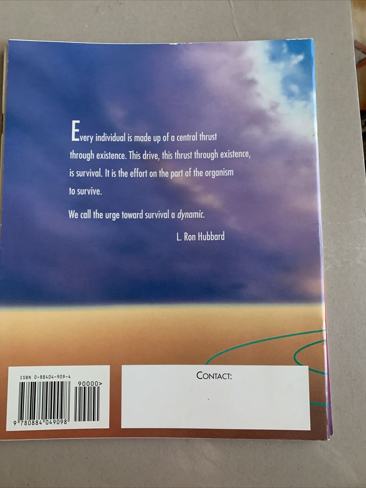 The Dynamics Of Existence Scientology Handbook 1994 Works Of L. Ron Hubbard PB