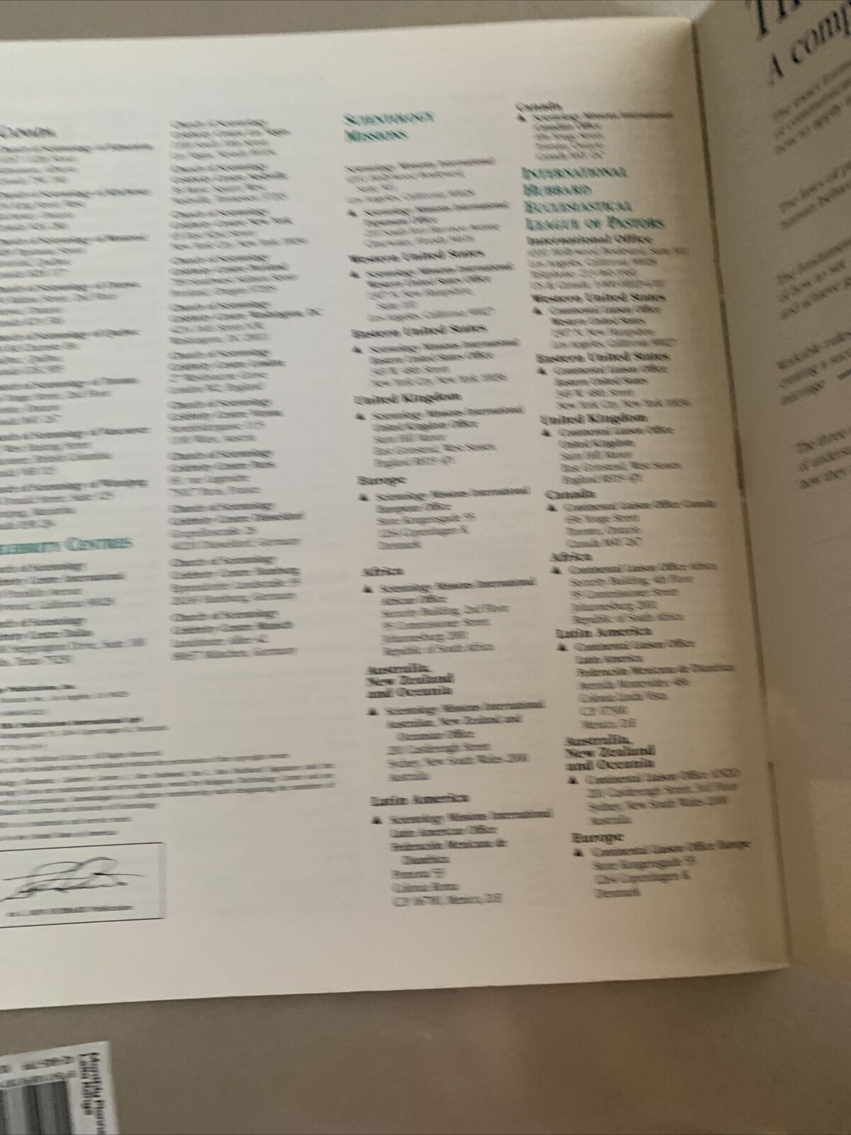 Tools For The Workplace Scientology Handbook 1994 Works Of L. Ron Hubbard PB