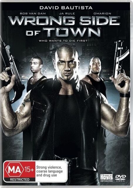 DVD Wrong Side Of Town 2010 WWE Rob Van Dam Dave Bautista Ja Rule Omarion
