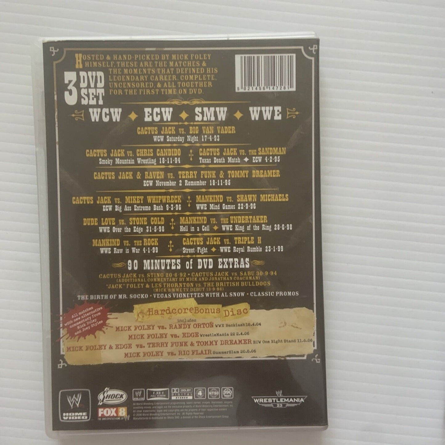 WWE LEGENDS OF WRESTLING COLLECTION Volume 3 Dvd 7 Disc Set 3 Case Slipcover
