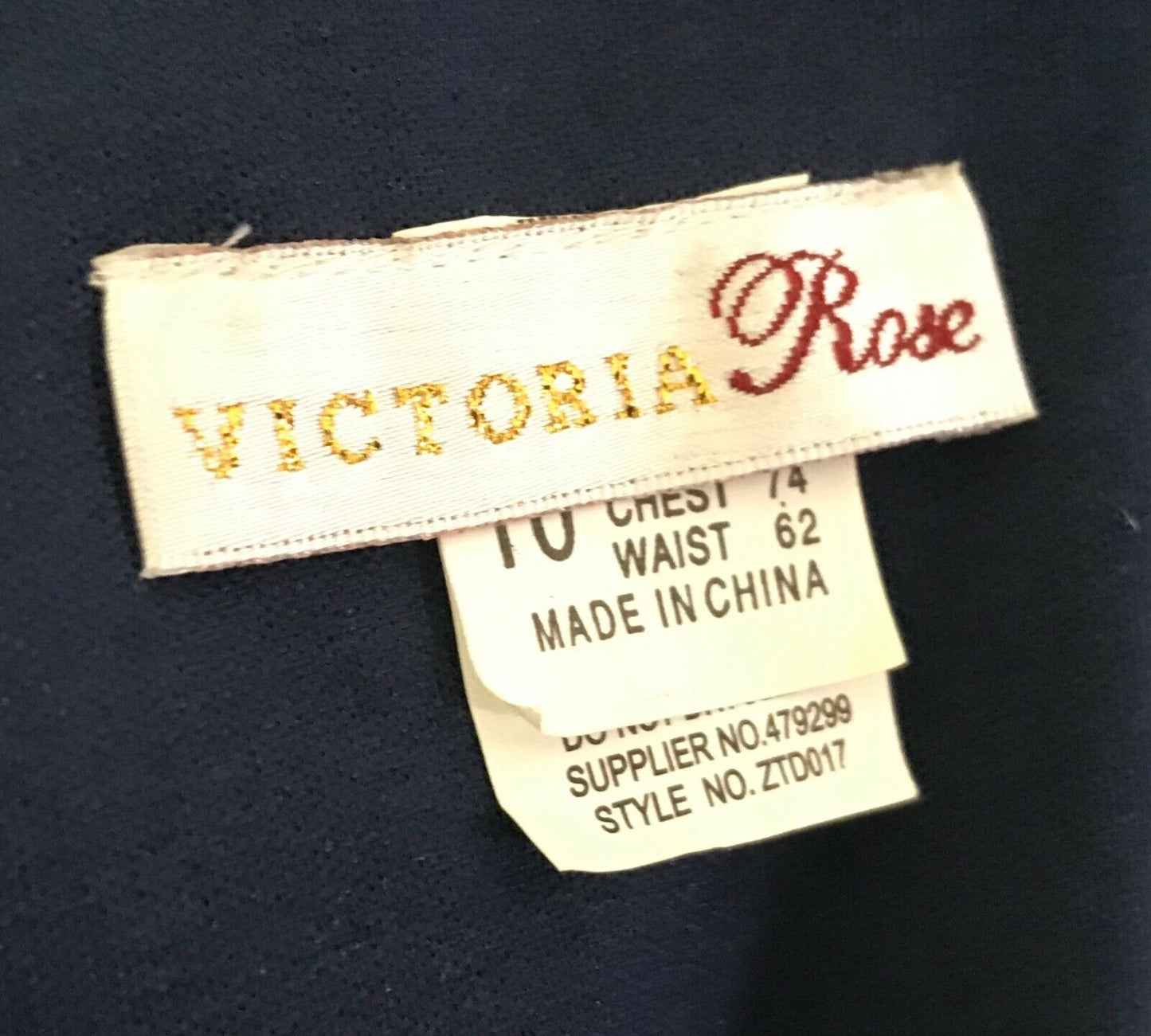 Girls VICTORIA ROSE Dress Navy Velvet & Tulle Floral Trim Party Formal Flower 10