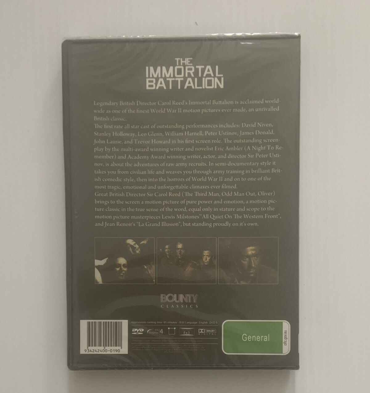 DVD THE WAY AHEAD AKA The Immortal Battalion 1944 David Niven Sealed Movie NEW