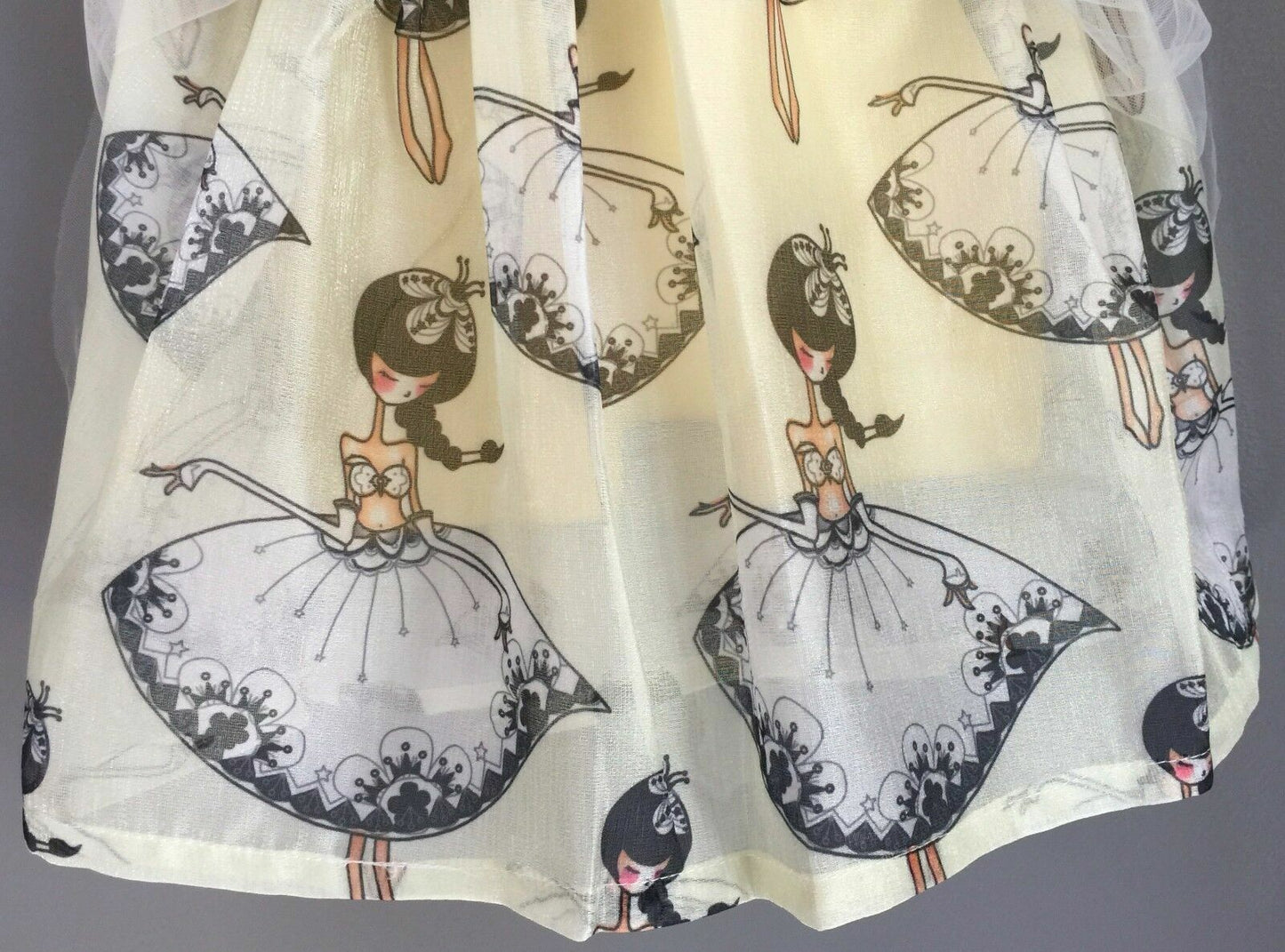 New FASHION GIRL Tutu Net Overlay Elastic Waist Princess Skirt Size 2 3 - 4 5