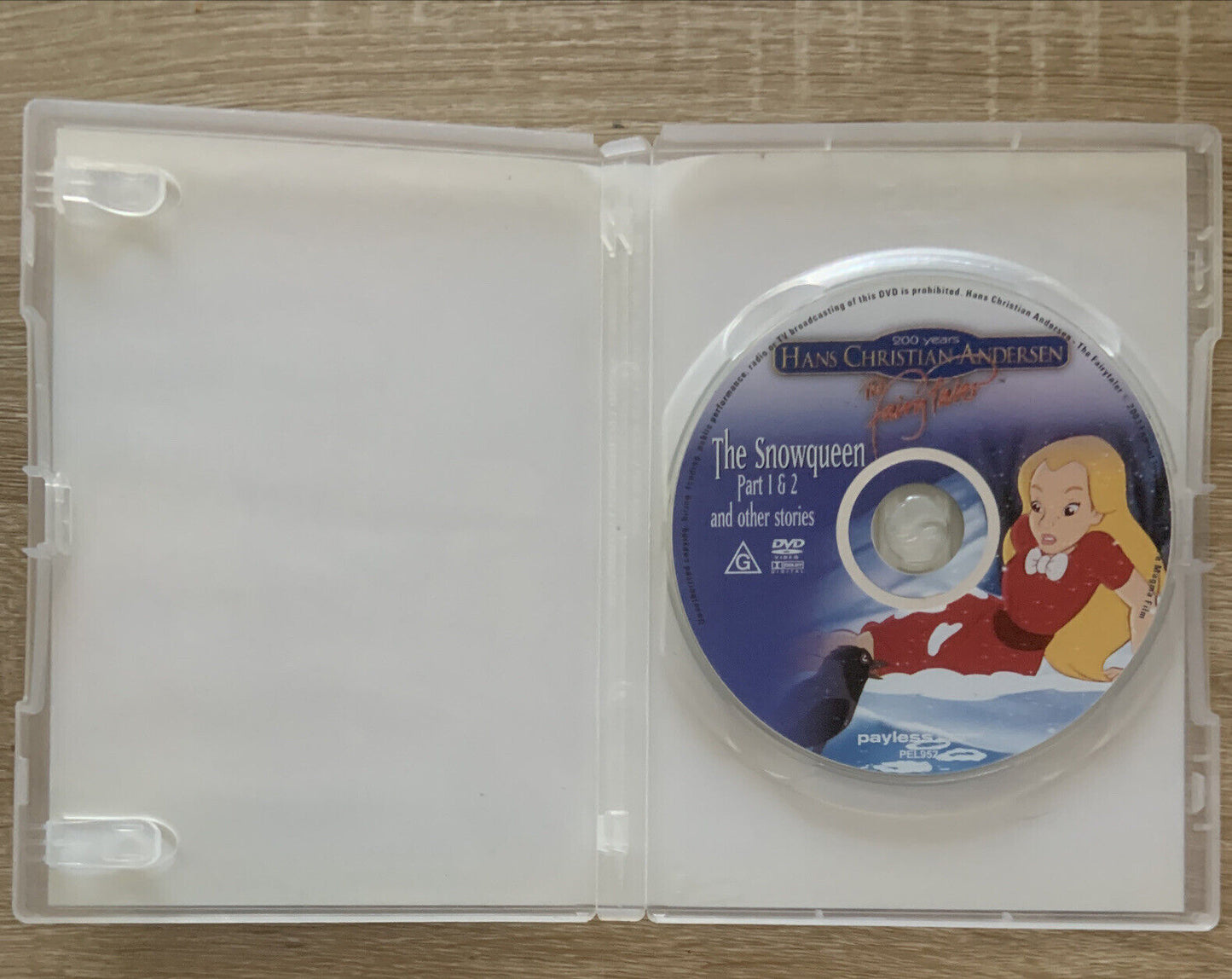 DVD THE SNOWQUEEN Part 1 & 2 Hans Christian Andersen R4 Children’s Fairytale