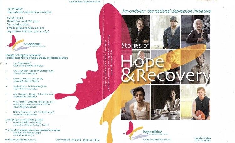 DVD BEYOND BLUE Stories of Hope and Recovery 2008 Depression Mental Health