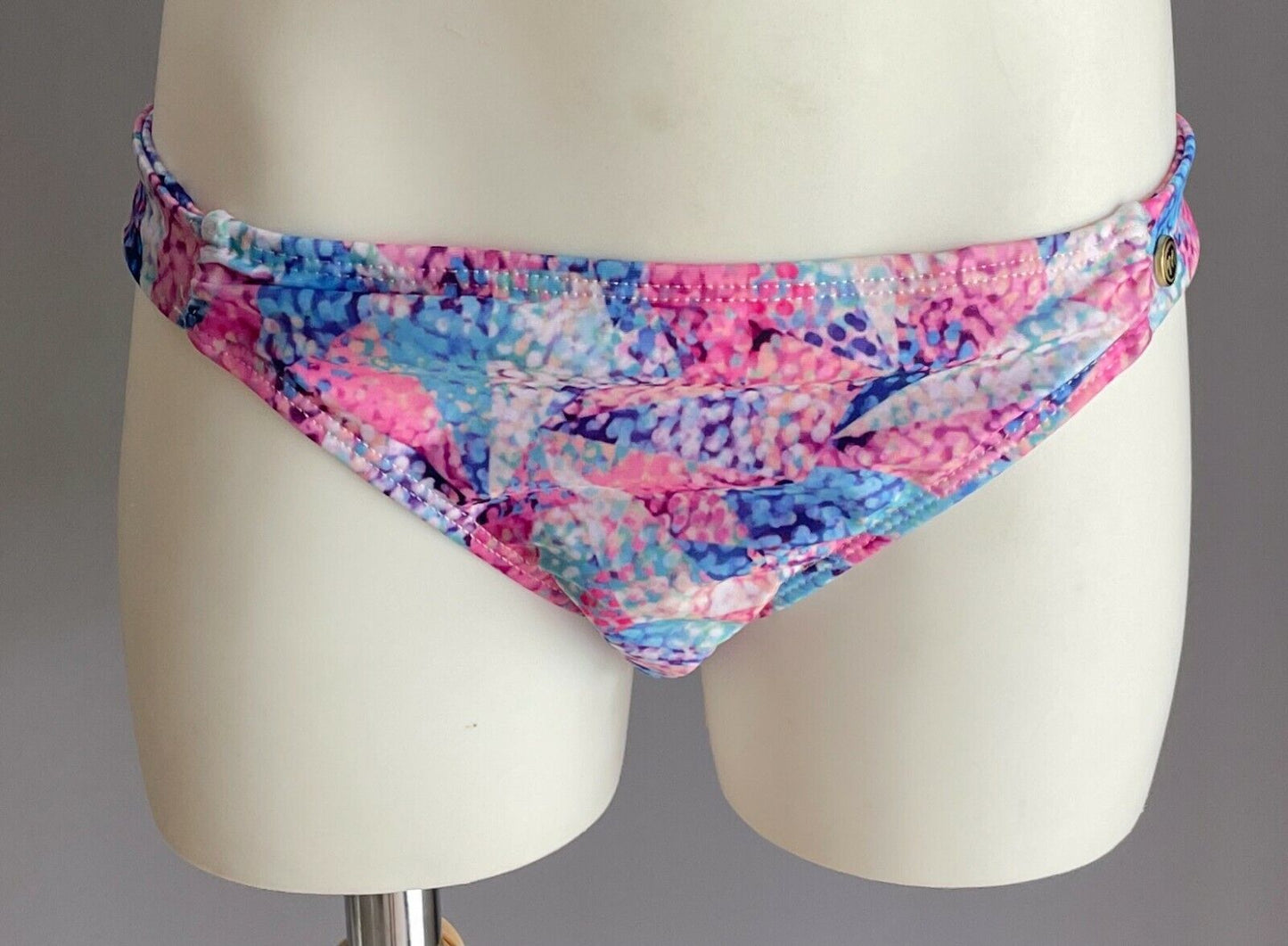 New Girls MAMBO Bikini Brown Pink & Multi Colour Print Triangle Set Size 6 - 8