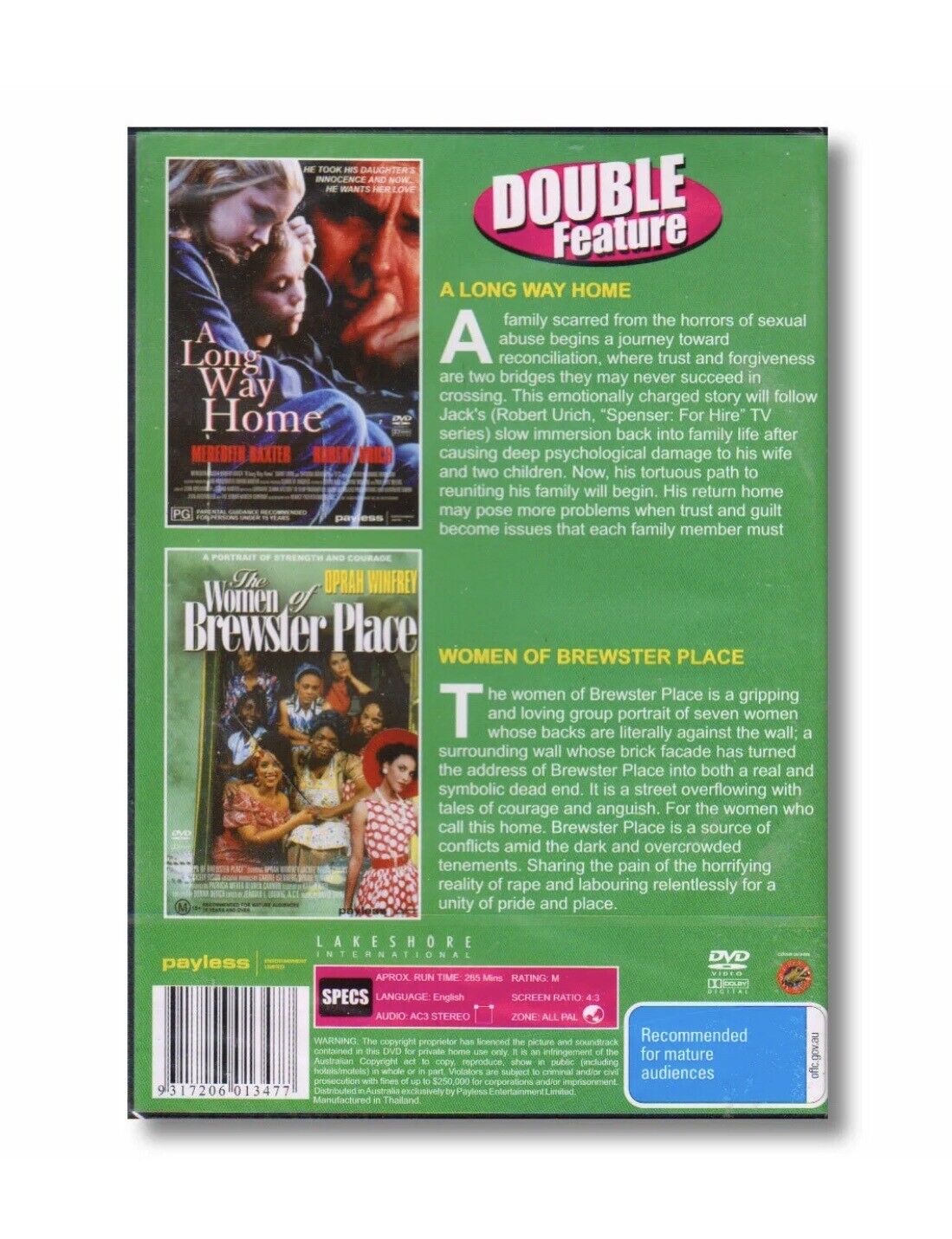 DVD Set A Long Way Home + The Women of Brewster Place Oprah Winfrey Sealed NEW