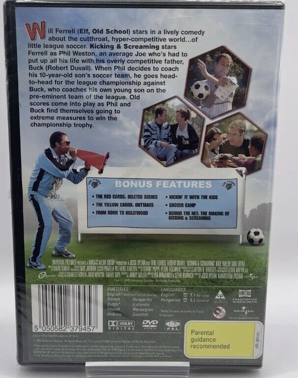 New DVD Kicking & Screaming Movie Will Ferrell Robert Duvall PAL 2006 Sealed