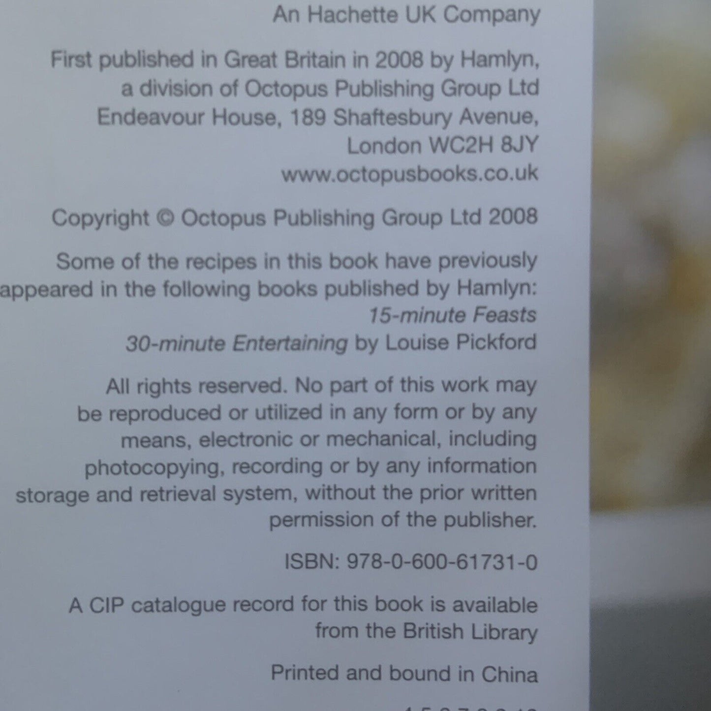 New Cookbook VEGGIE FEASTS Hamlyn All Colour 200 Louise Pickford Recipes Unused