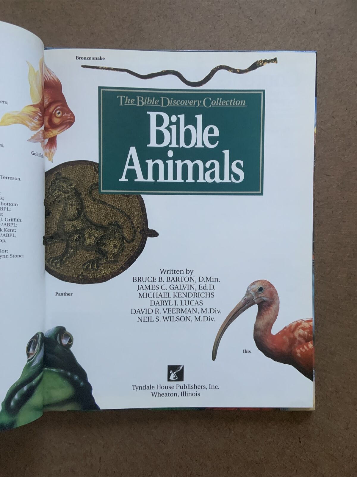 BIBLE ANIMALS The Bible Discovery Collection No 1 by Bruce B Barton HC Book