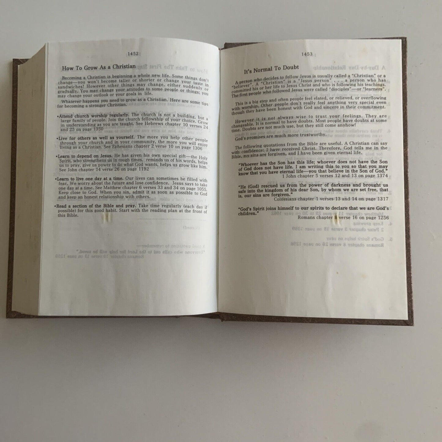 Rare Cover HOLY BIBLE GOOD NEWS BIBLE SOCIETY English Version 1994 Inscribed