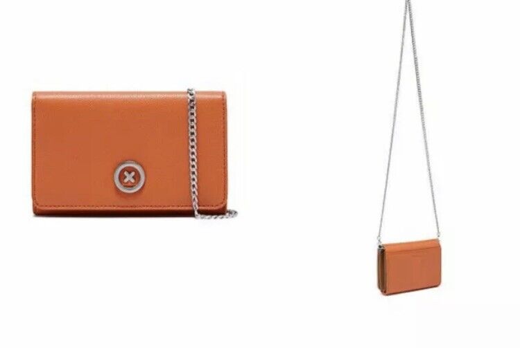 MIMCO Chain Wallet Aperol Clutch Cross Body Wallet Bag Purse Sealed RRP $229 NEW