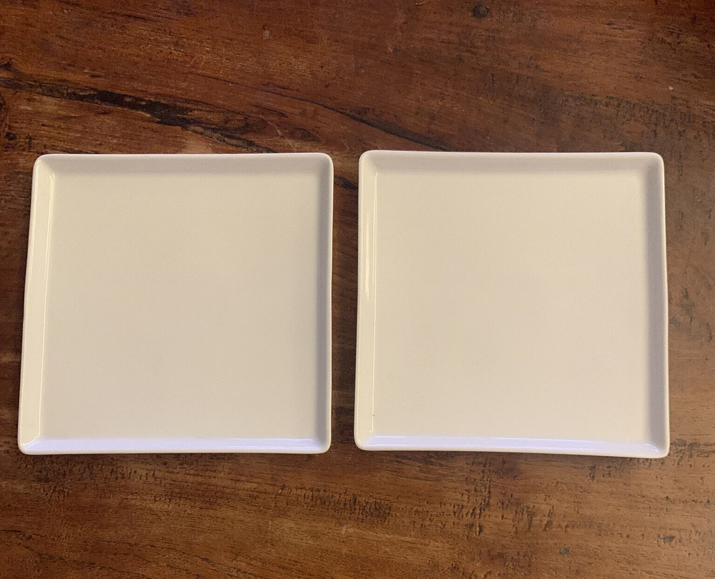 2x Royal Porcelain Kingdom of Thailand CHELSEA 4070 White 13cm Square Plate
