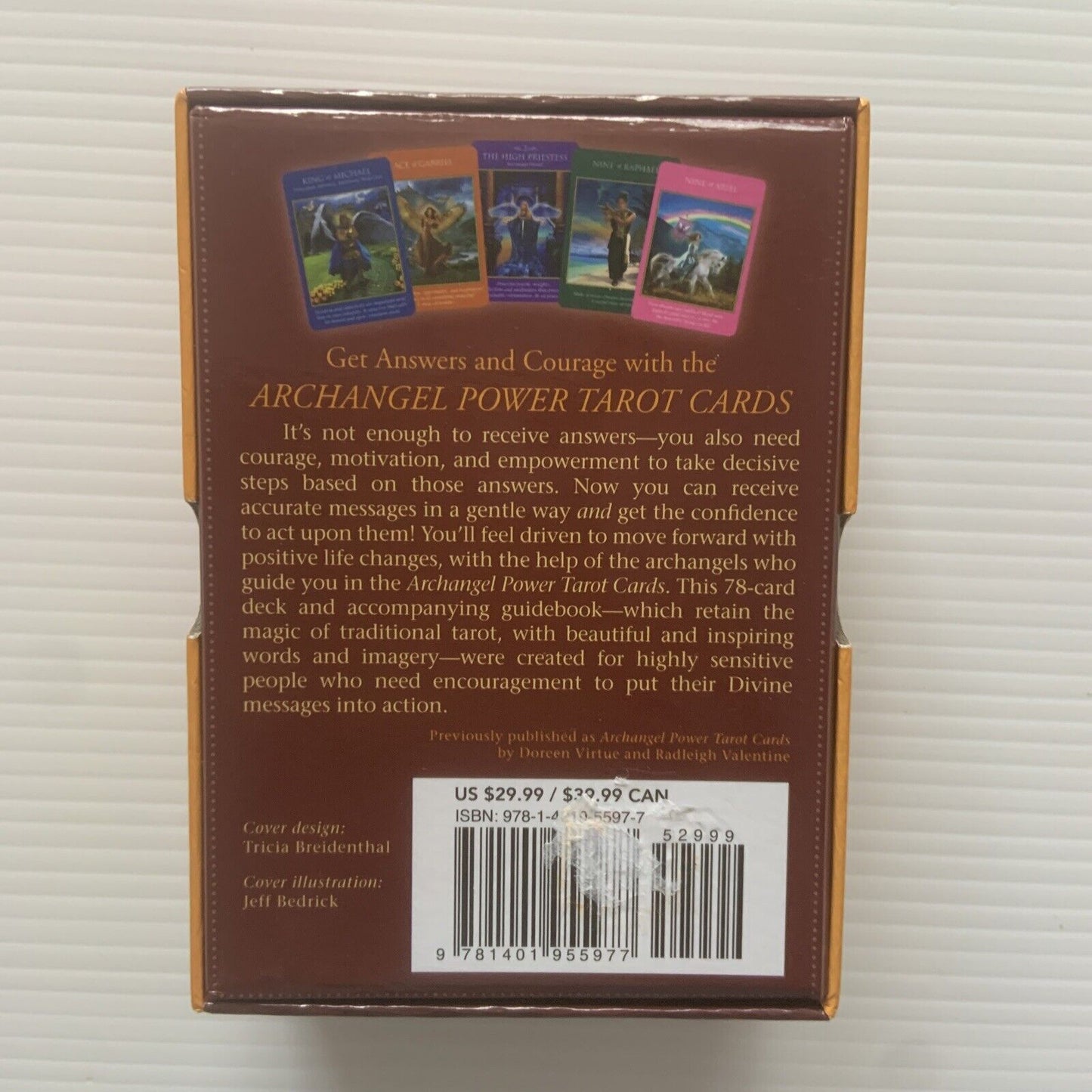 TAROT Cards Archangel Power 78 Card Deck & Guidebook Hay House Radleigh Valentin