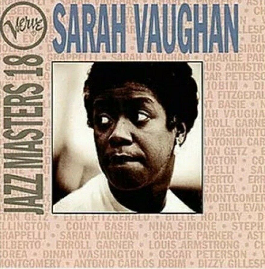 CD Jazz Masters 18 SARAH VAUGHAN Music Album Vocals Jazz Blues Apr 1994 Verve