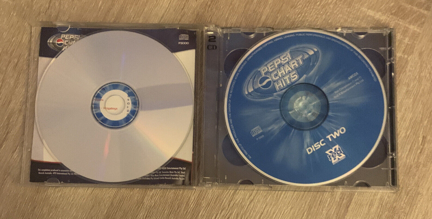 CD PEPSI Chart Hits VARIOUS ARTISTS Britney Spears Vengaboys Mel C Vol 1 2 Disc