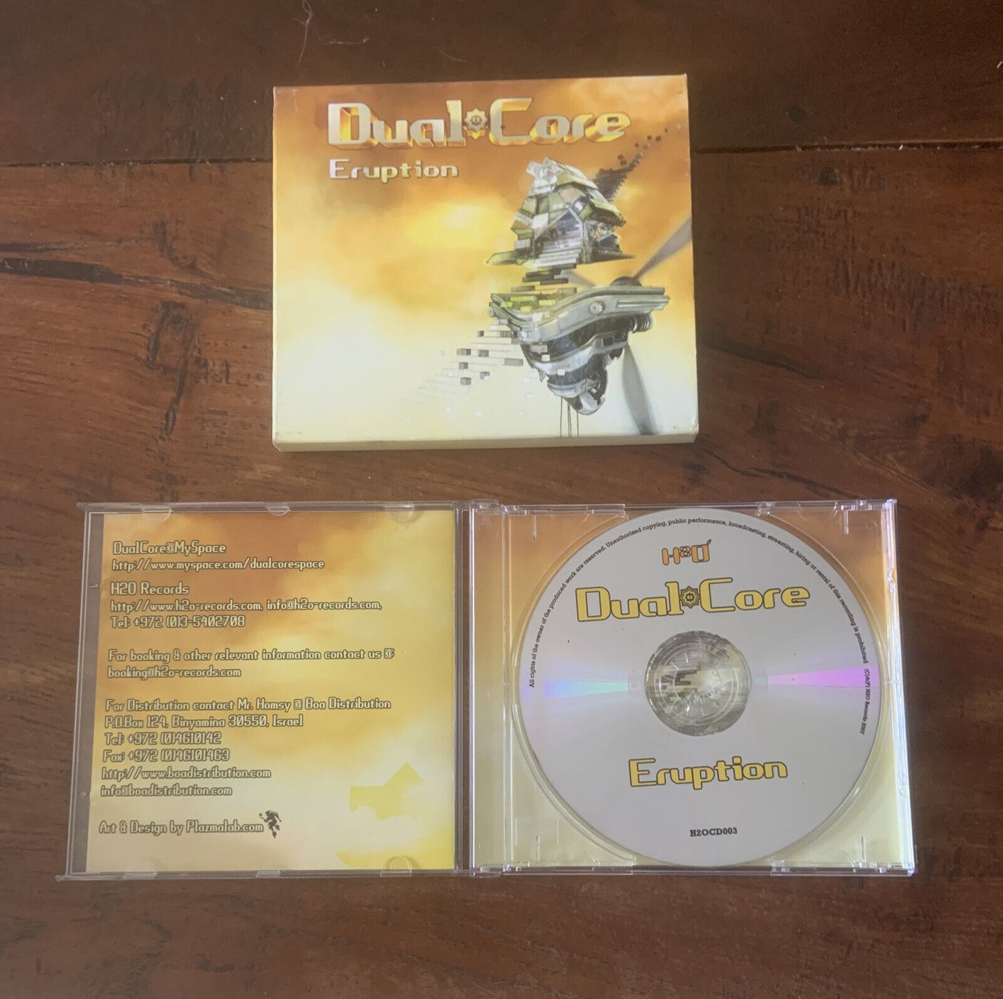 CD DUAL CORE Eruption Label H2O Records H2OCD003 Psychedelic Trance Album Rare