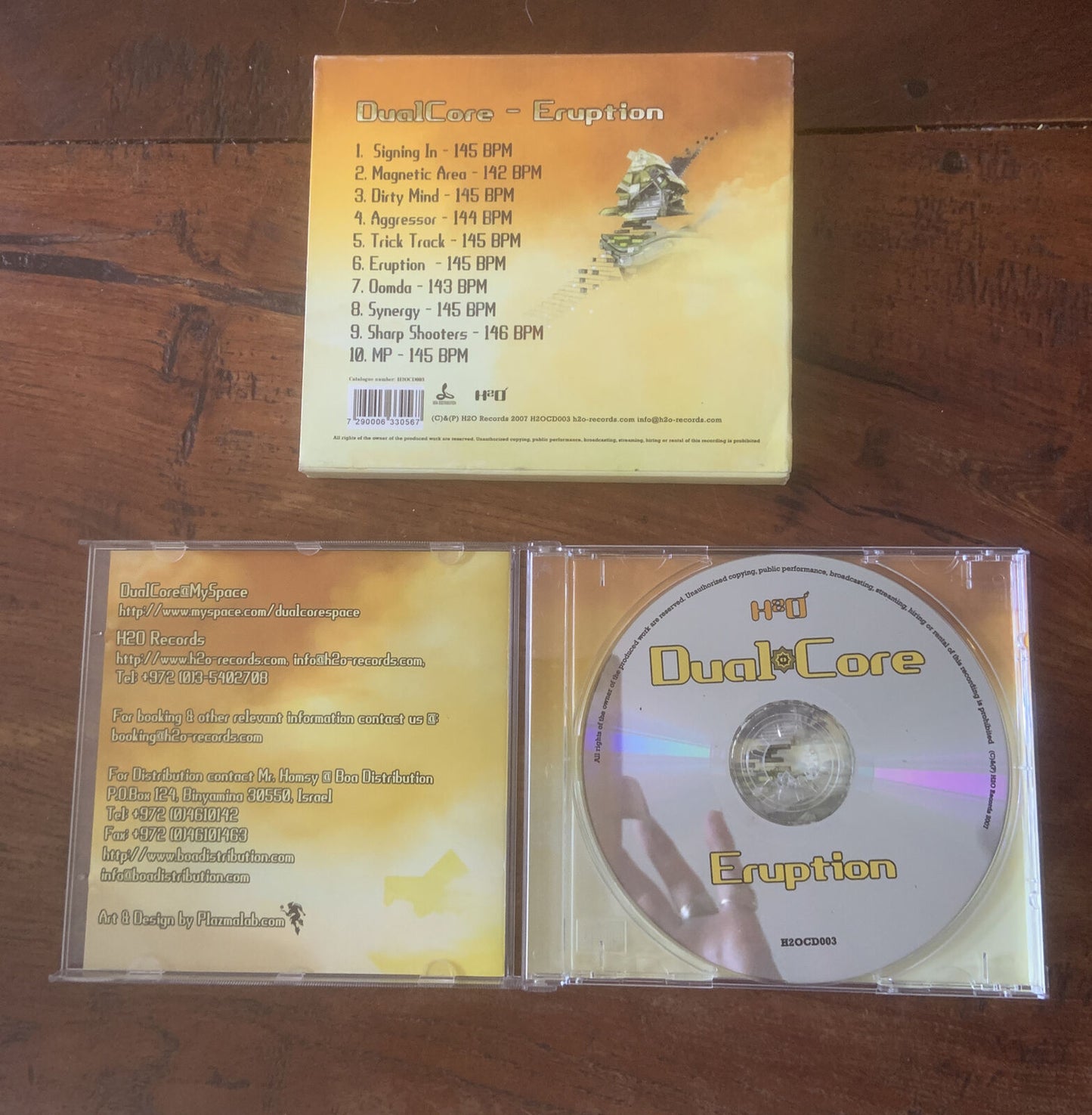 CD DUAL CORE Eruption Label H2O Records H2OCD003 Psychedelic Trance Album Rare