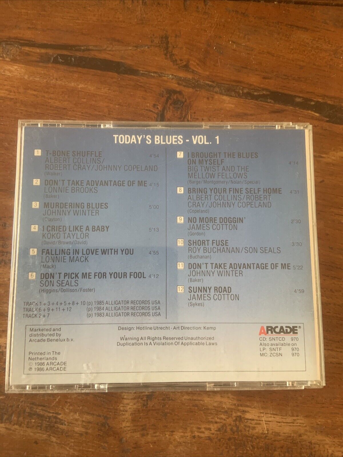 CD Various TODAYS BLUES Volume 1 Music Album 1986 Robert Cray James Cotton