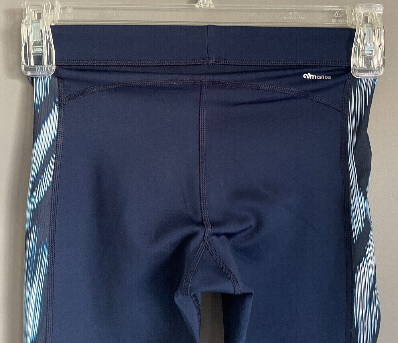 Tween Girl ADIDAS Navy Blue Techfit Climalite Stretch Leggings Size 11 - 12