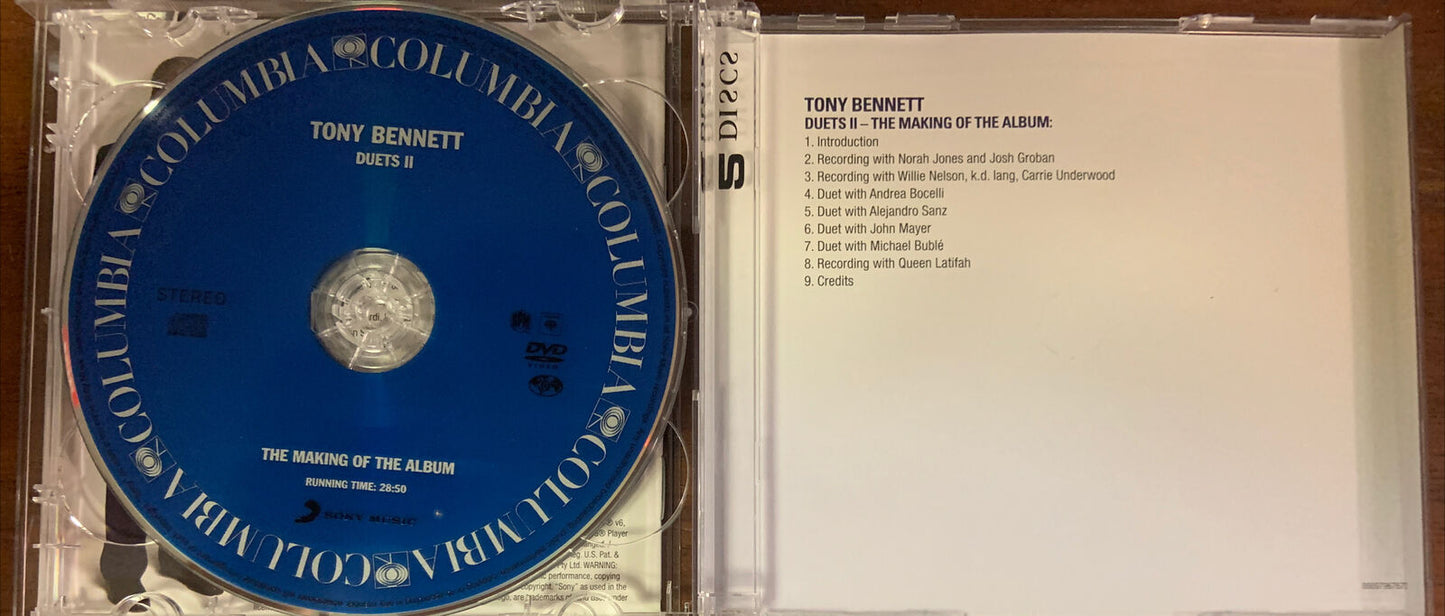 CD DUETS II Tony Bennett Compliation Music Album Sep 2011 2 Disc Set RPM Records