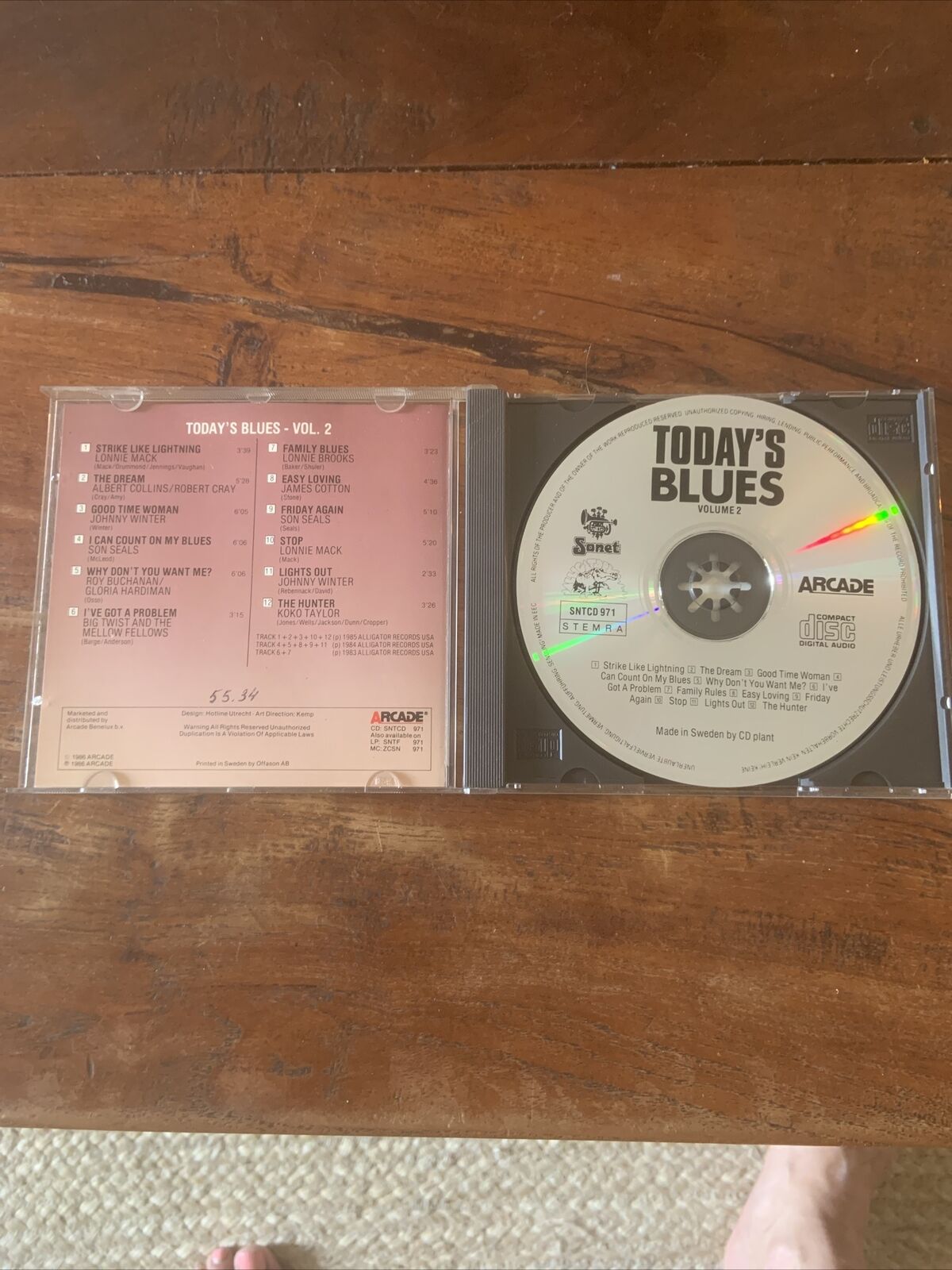 2 CD Set Various Today's Blues Volume Music Album 1986 Robert Cray James Cotton