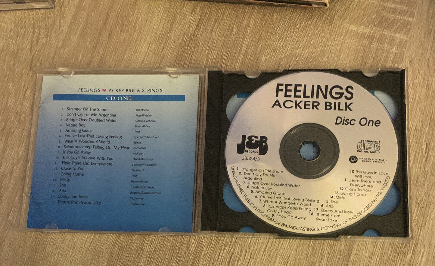 2 CD Set ACKER BILK & STRINGS Feelings Instrumental 36 Songs Music Album