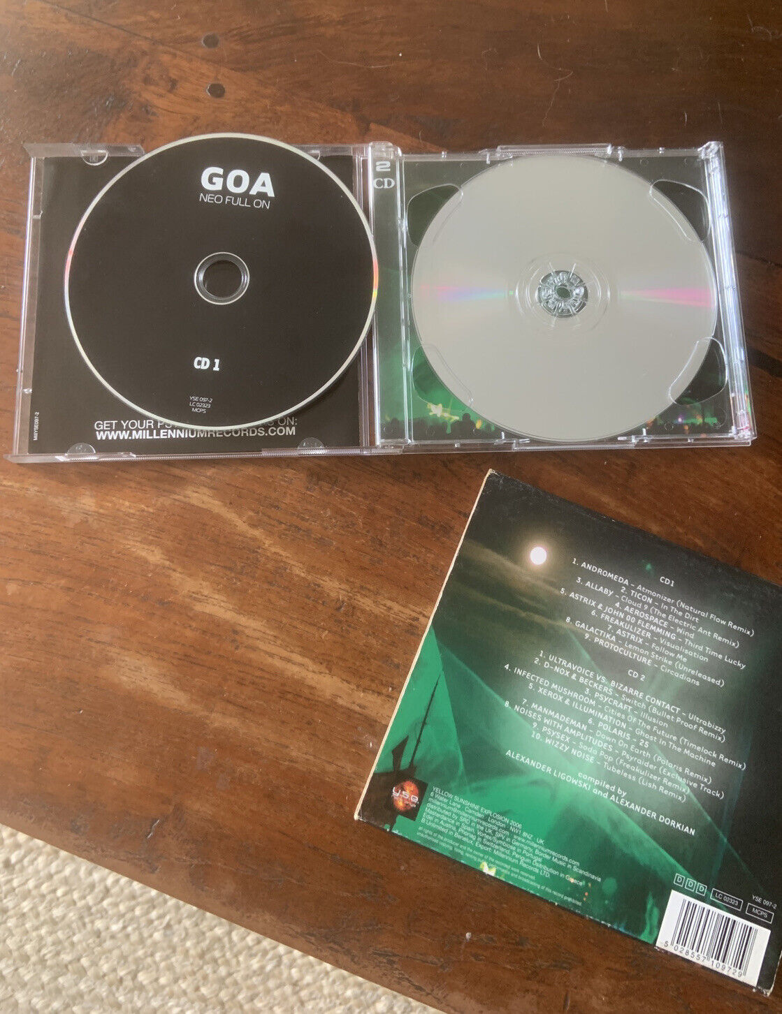 CD GOA Neo Full On Volume 2 2006 Card Sleeve Yellow Sunshine 2 Disc Set