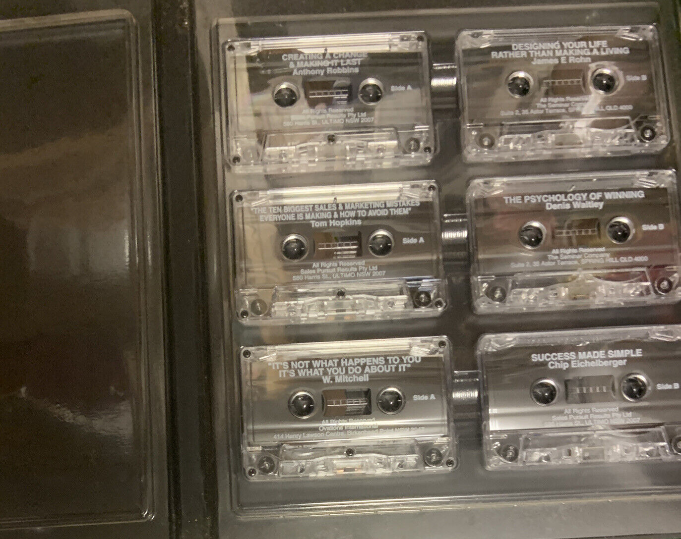 1994 SECRETS OF SUCCESS 6x Audio Tap Cassette US Motivational Speakers Australia