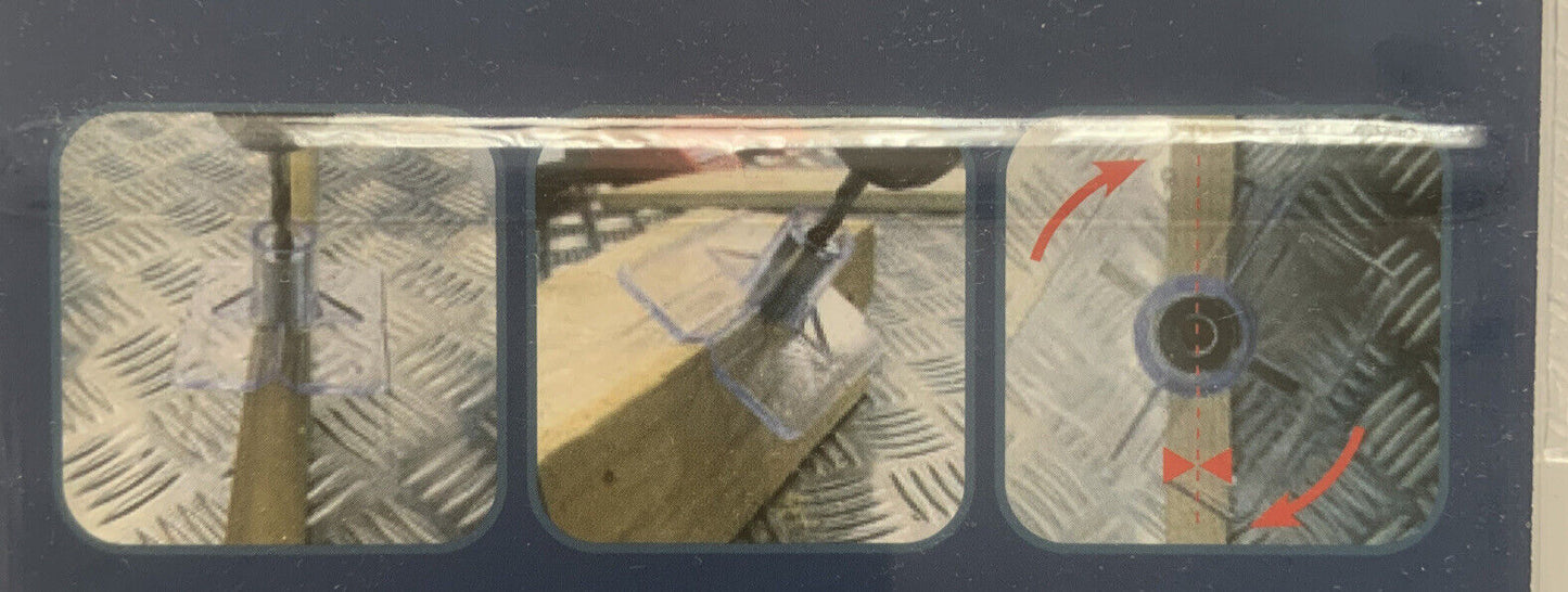 New German FERREX Drill Guide Template 3 Drill Guides Measure Round Or Flat Edge