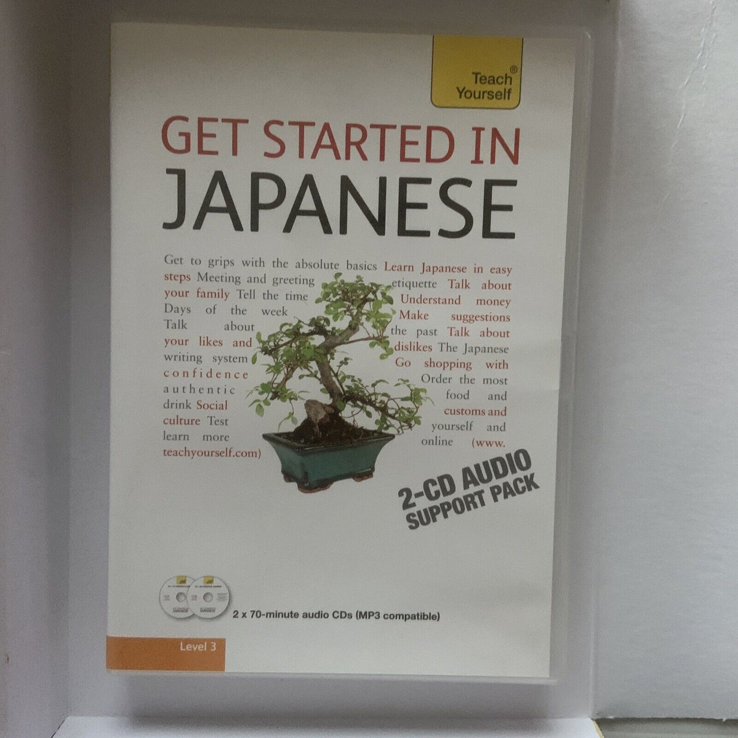 Teach Yourself Get Started in JAPANESE L3 Helen Gilhooly 2 CD Disc Book Box Set