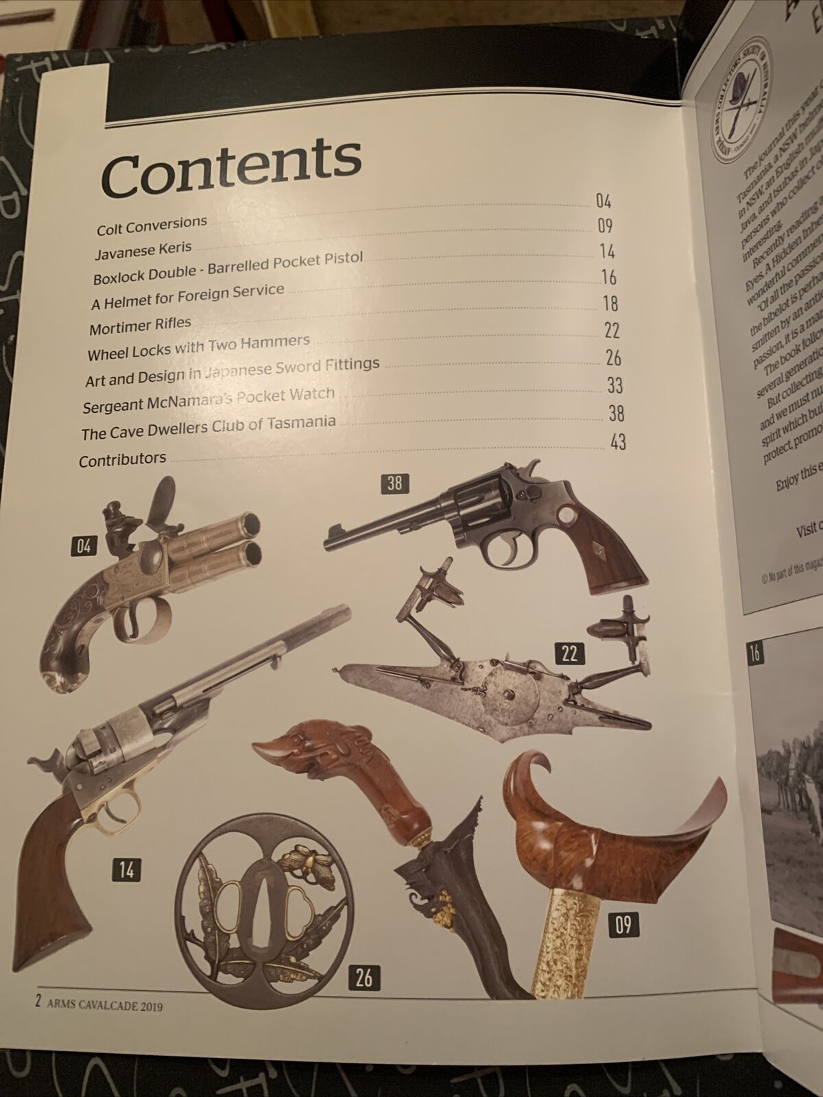 ARMS CAVALCADE Official Journal Antique Arms Collectors Australia Aug 2019 PB