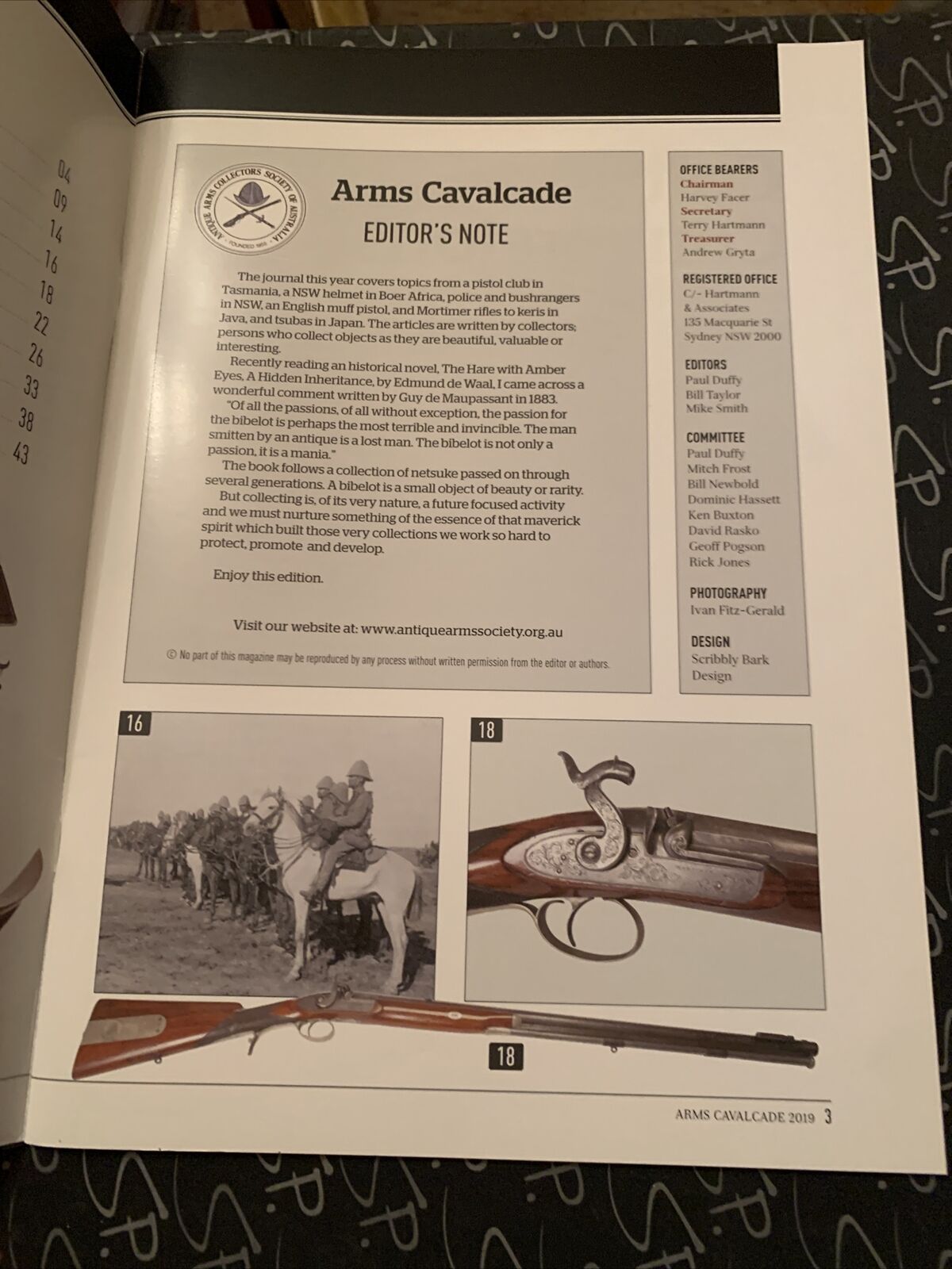 ARMS CAVALCADE Official Journal Antique Arms Collectors Australia Aug 2019 PB