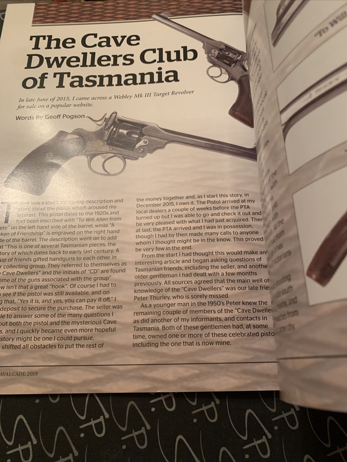 ARMS CAVALCADE Official Journal Antique Arms Collectors Australia Aug 2019 PB