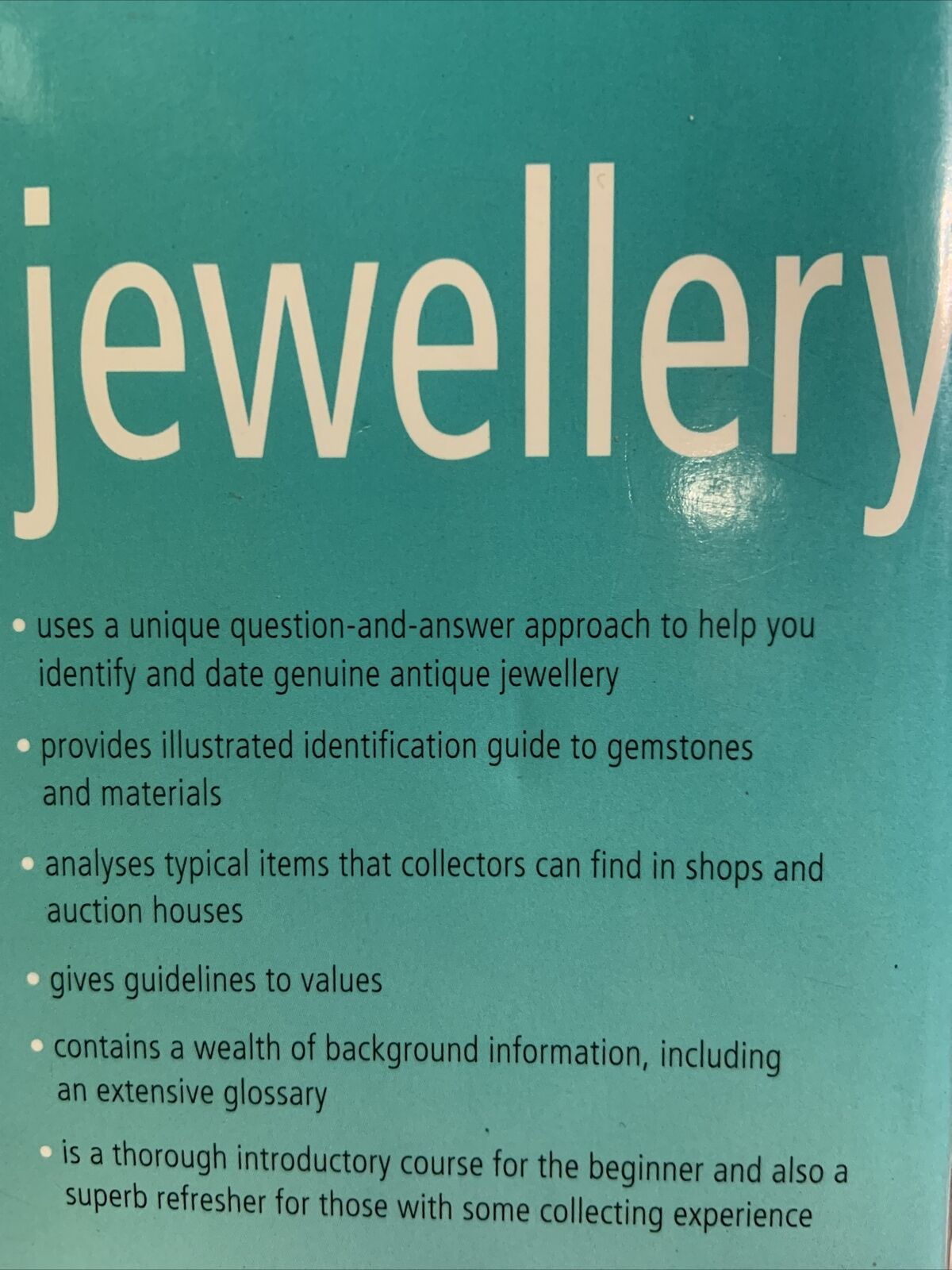 JEWELLERY MILLER'S CHECKLIST ANTIQUES IDENTIFICATION by Stephen Giles HC 2004