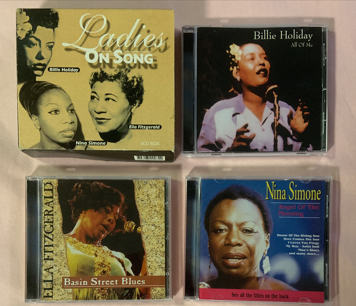 CD LADIES ON SONG JAZZ Billie Holliday Ella Fitzgerald Nina Simone 3 CD Box Set