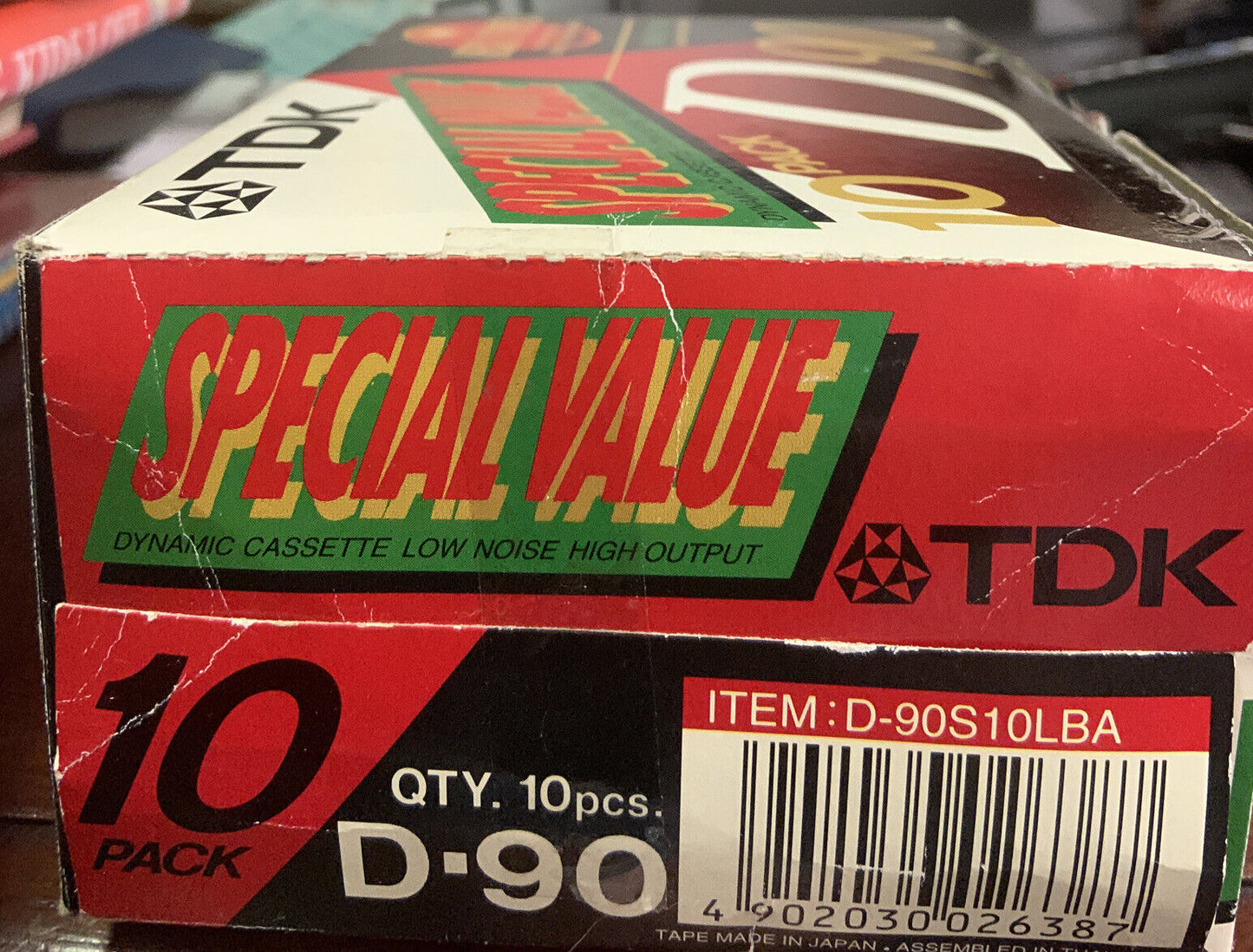New TDK 10 pack D90 Cassette Tapes IECI Type 1 Normal Position UNOPENED Box