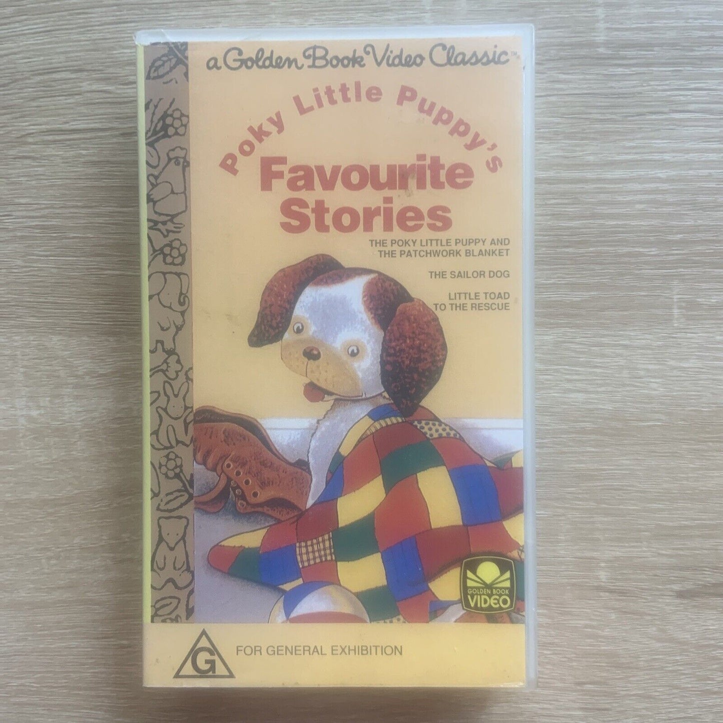 VHS 1985 Poky Little Puppy’s Favourite Stories Golden Book Classics 3 Stories