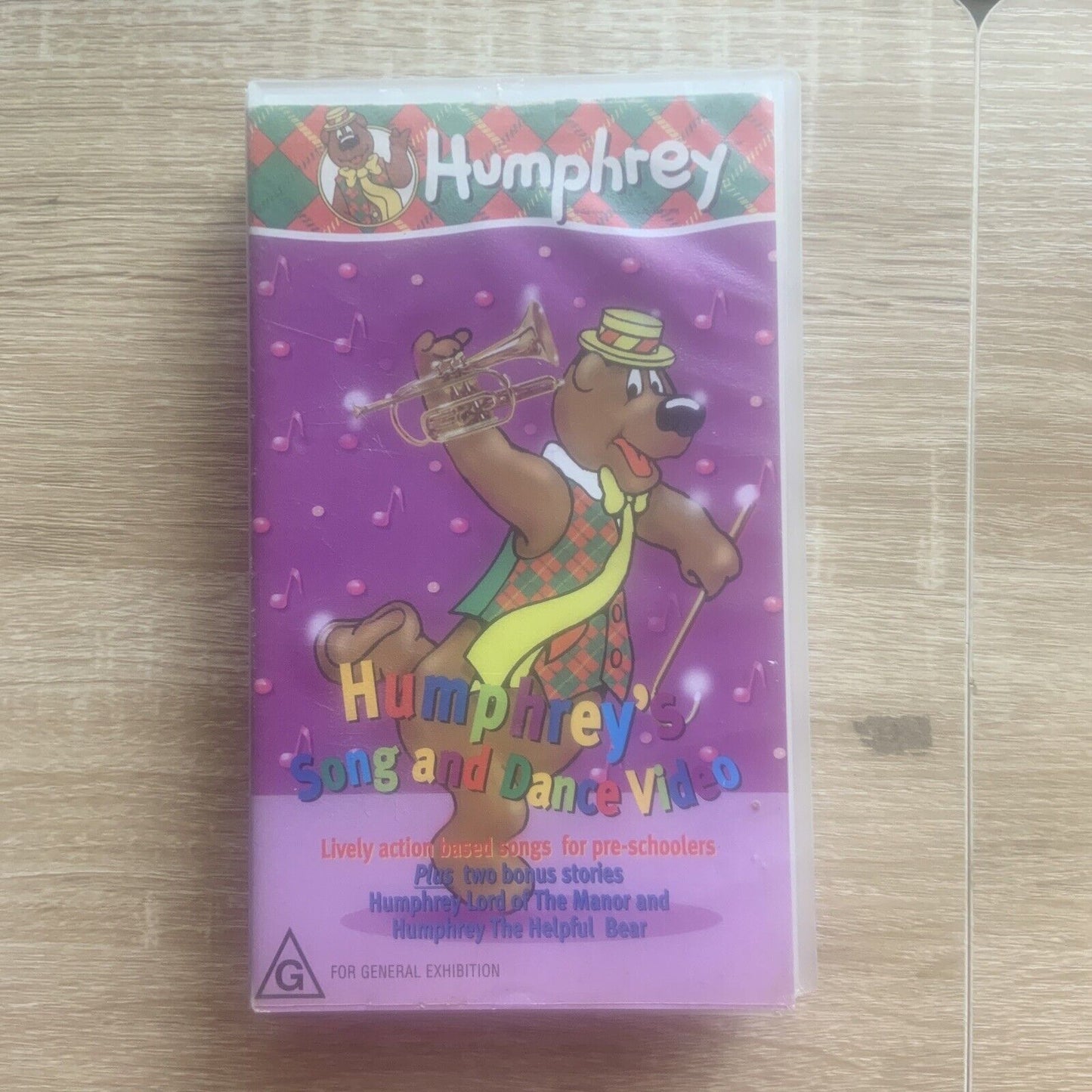 VHS Humphrey B Bear Humphrey's Song And Dance Video 1998 PAL Video Australia