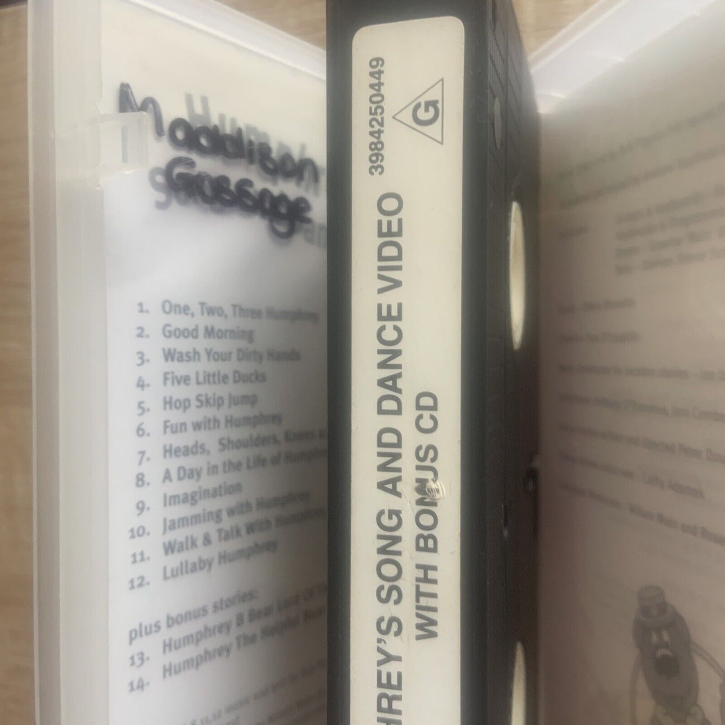 VHS Humphrey B Bear Humphrey's Song And Dance Video 1998 PAL Video Australia