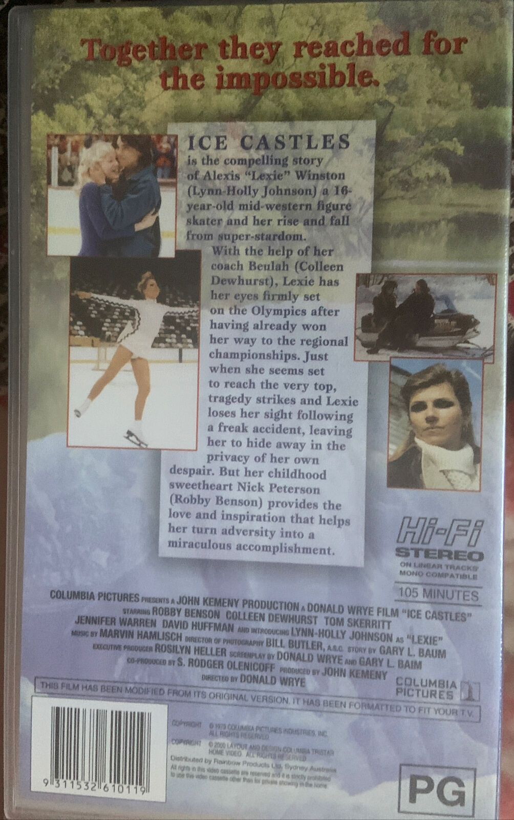 Vintage VHS ICE CASTLES 1978 Robby Benson Video Tape Movie PG