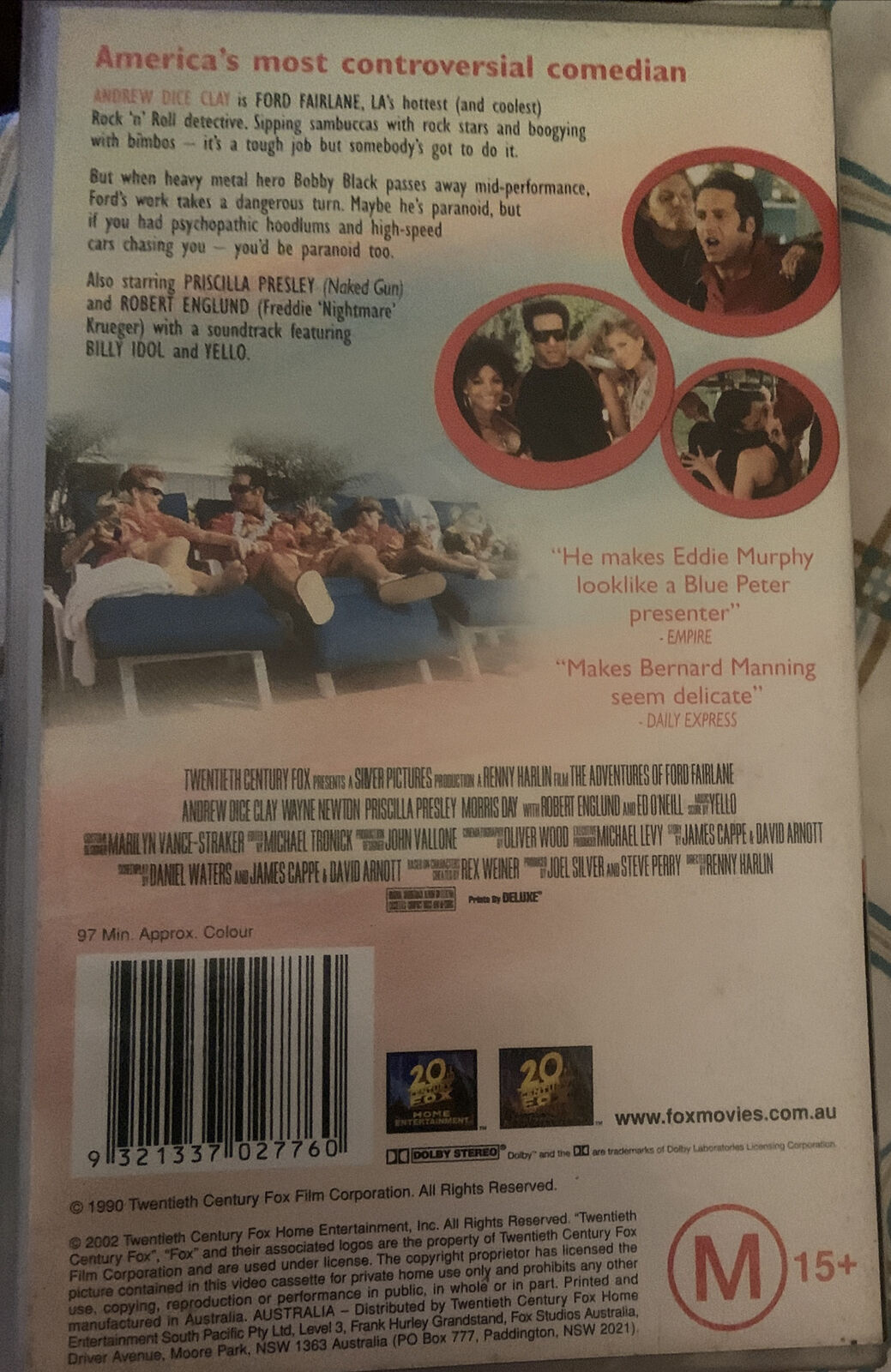 VHS THE ADVENTURES OF FORD FAIRLANE ANDREW DICE CLAY 1990 Video 2002 Release