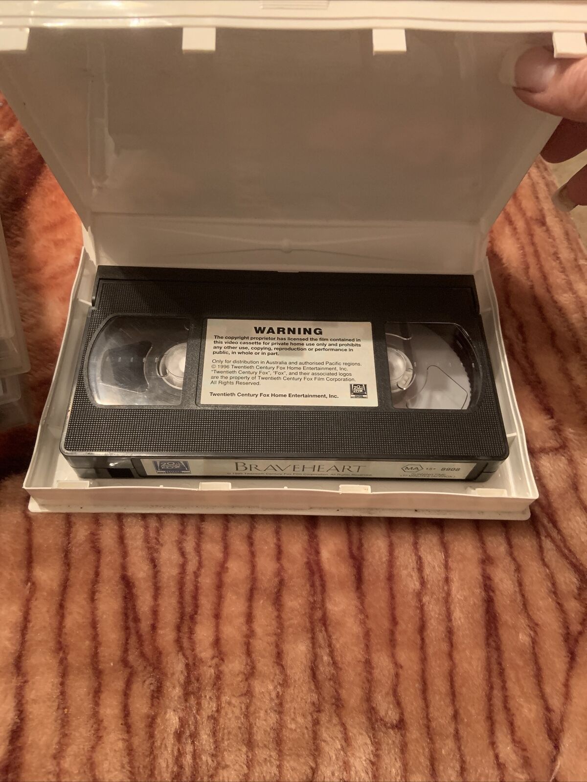 VHS BRAVEHEART Mel Gibson Sophie Marceau 1995 177mins Video Tape Action Movie