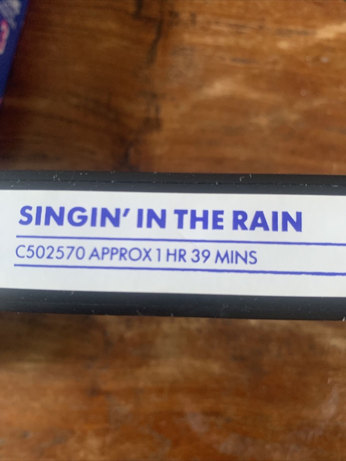 Vintage VHS Singin' In The Rain Bill Collins Movie Musicals Video Tape Box 1952