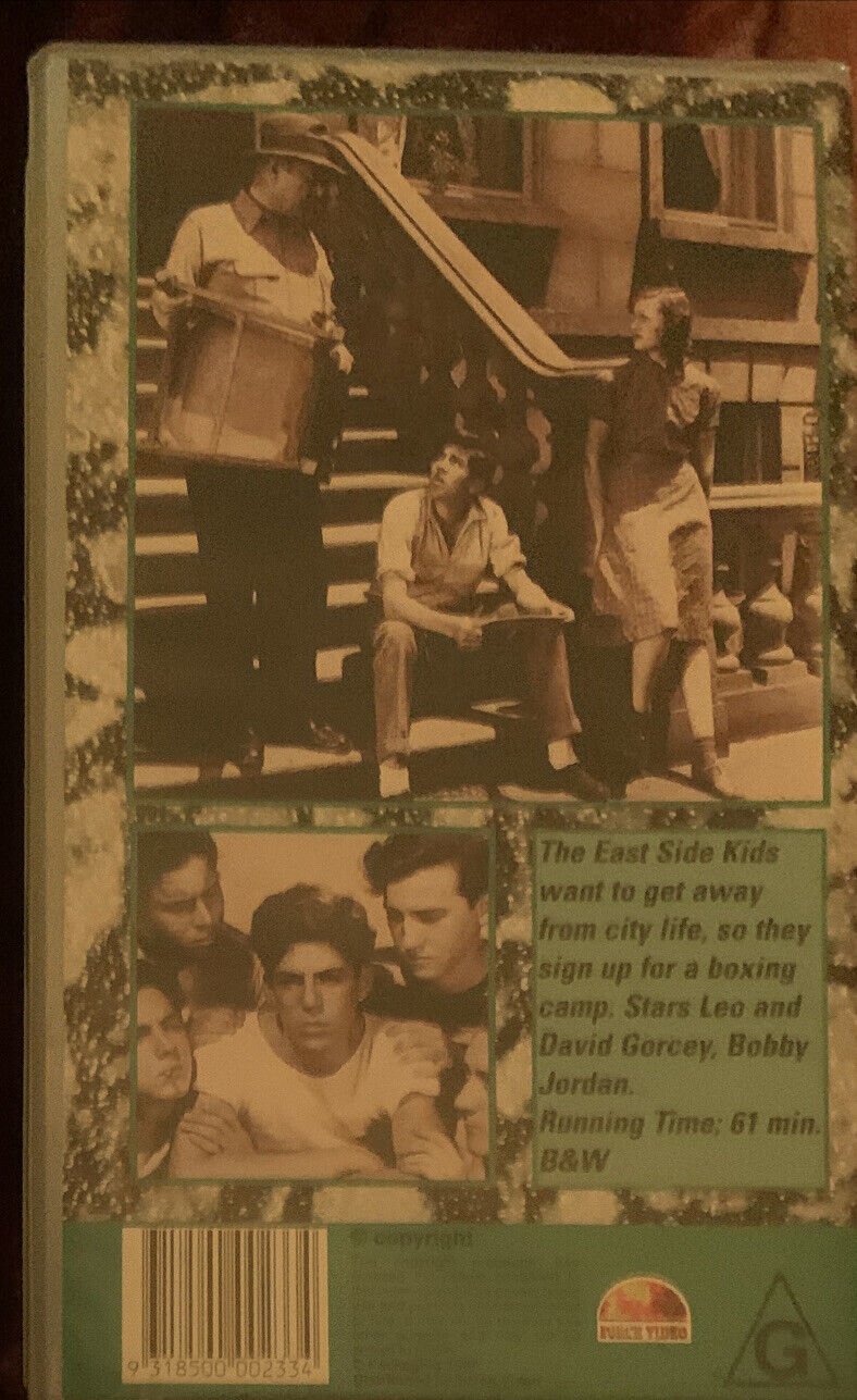 VHS Bowery Boys Pride Of The Bowery HS VIDEO TAPE 1940 film G Cult Classic