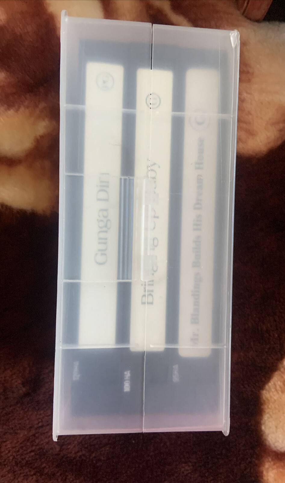 Vintage VHS CARY GRANT 3 Feature Films Video Tape| Bringing Up Baby, Mr Branding