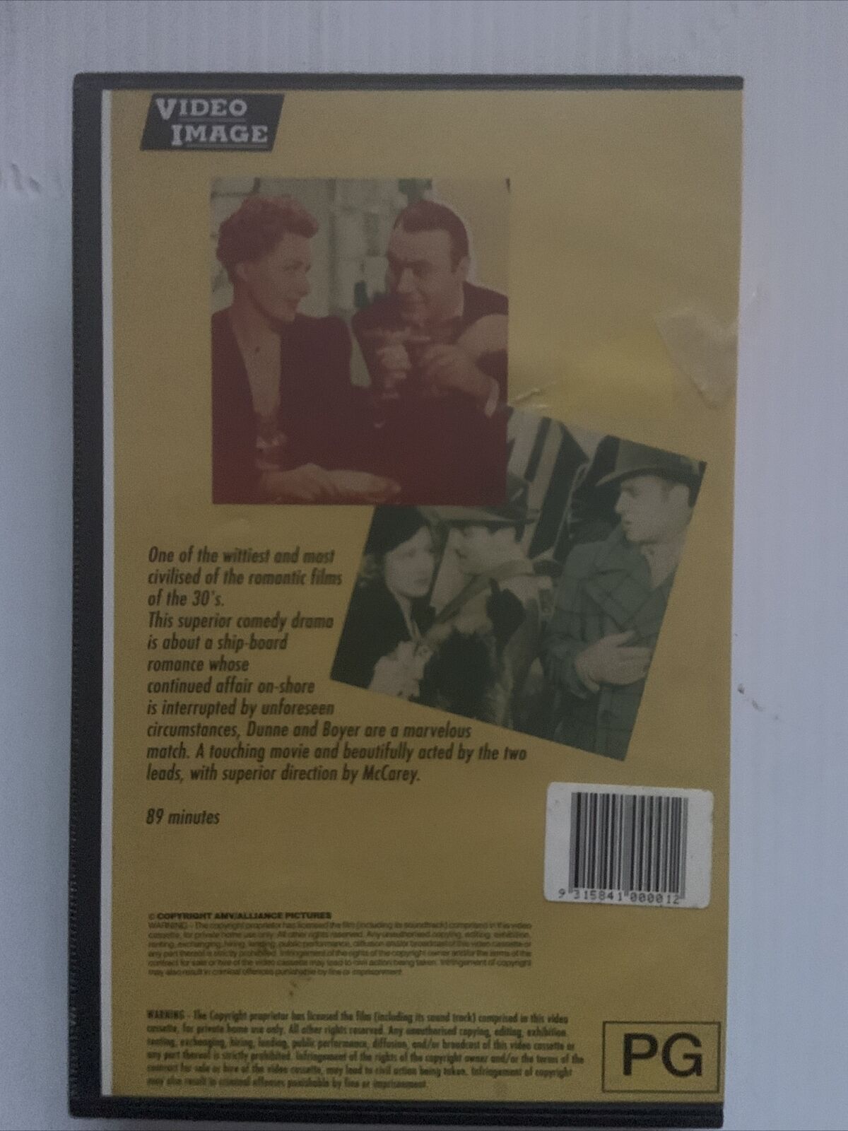 VHS LOVE AFFAIR Irene Dunne Charles Boyer Classic Movie Video Tape Romcom