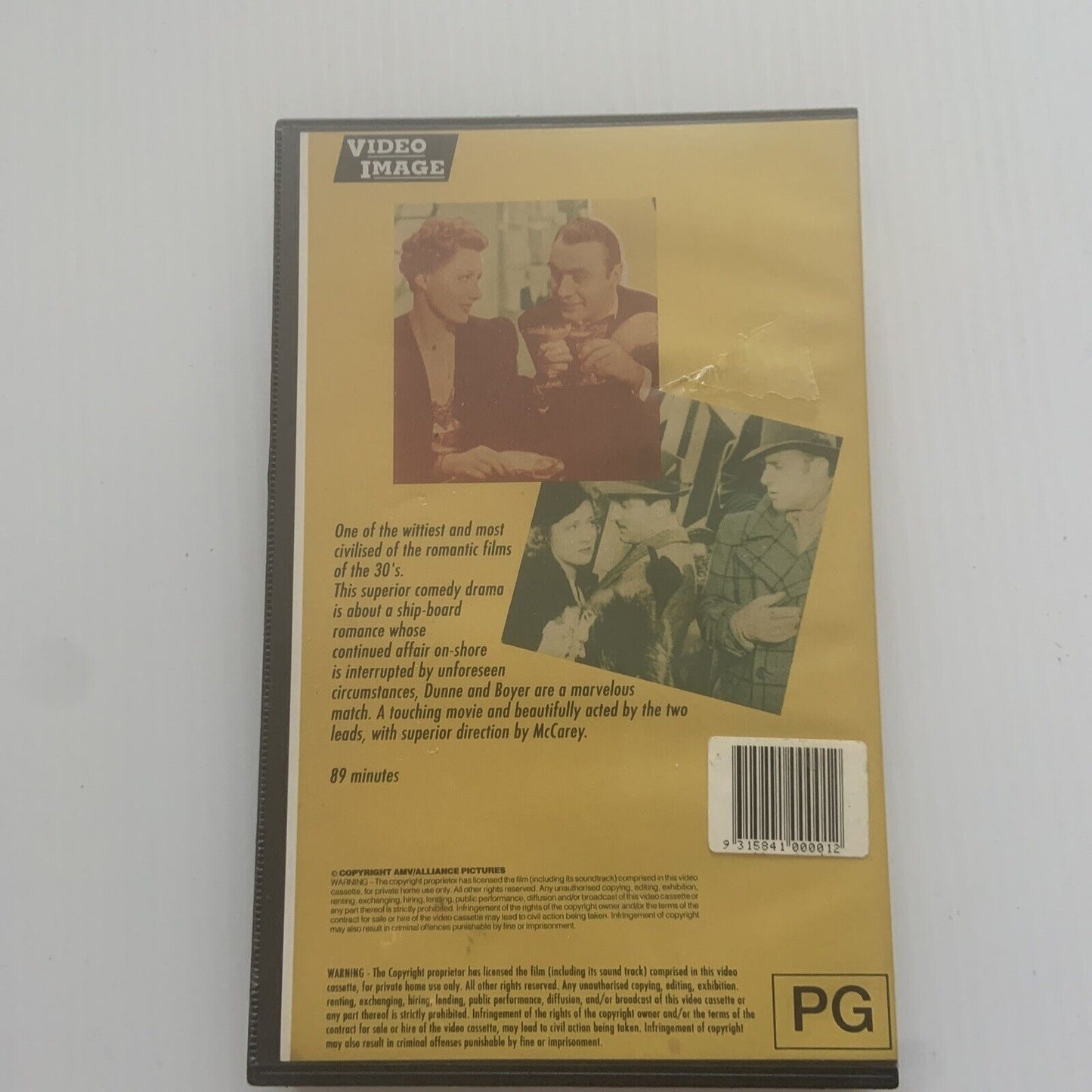 VHS LOVE AFFAIR Irene Dunne Charles Boyer Classic Movie Video Tape Romcom