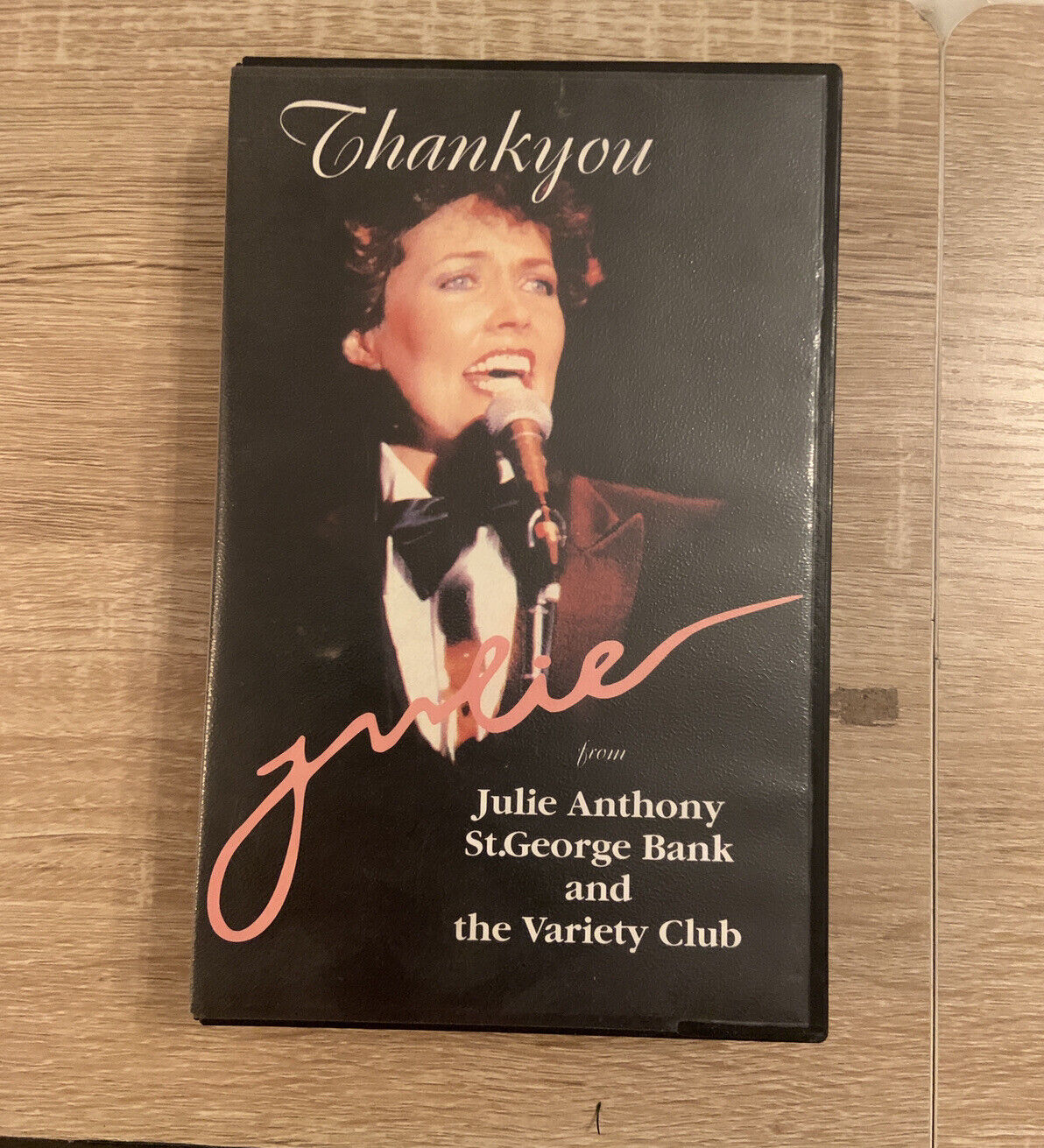 VHS THANK YOU JULIE ANTHONY 25th Anniversary ST GEORGE BANK & VARIETY CLUB VIDEO